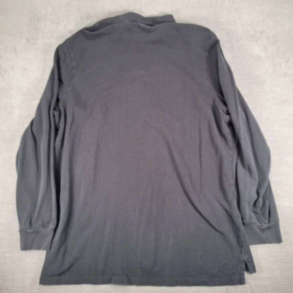 Polo Ralph Lauren Classic Fit Long Sleeve Black Polo Shirt‎ Mens XL